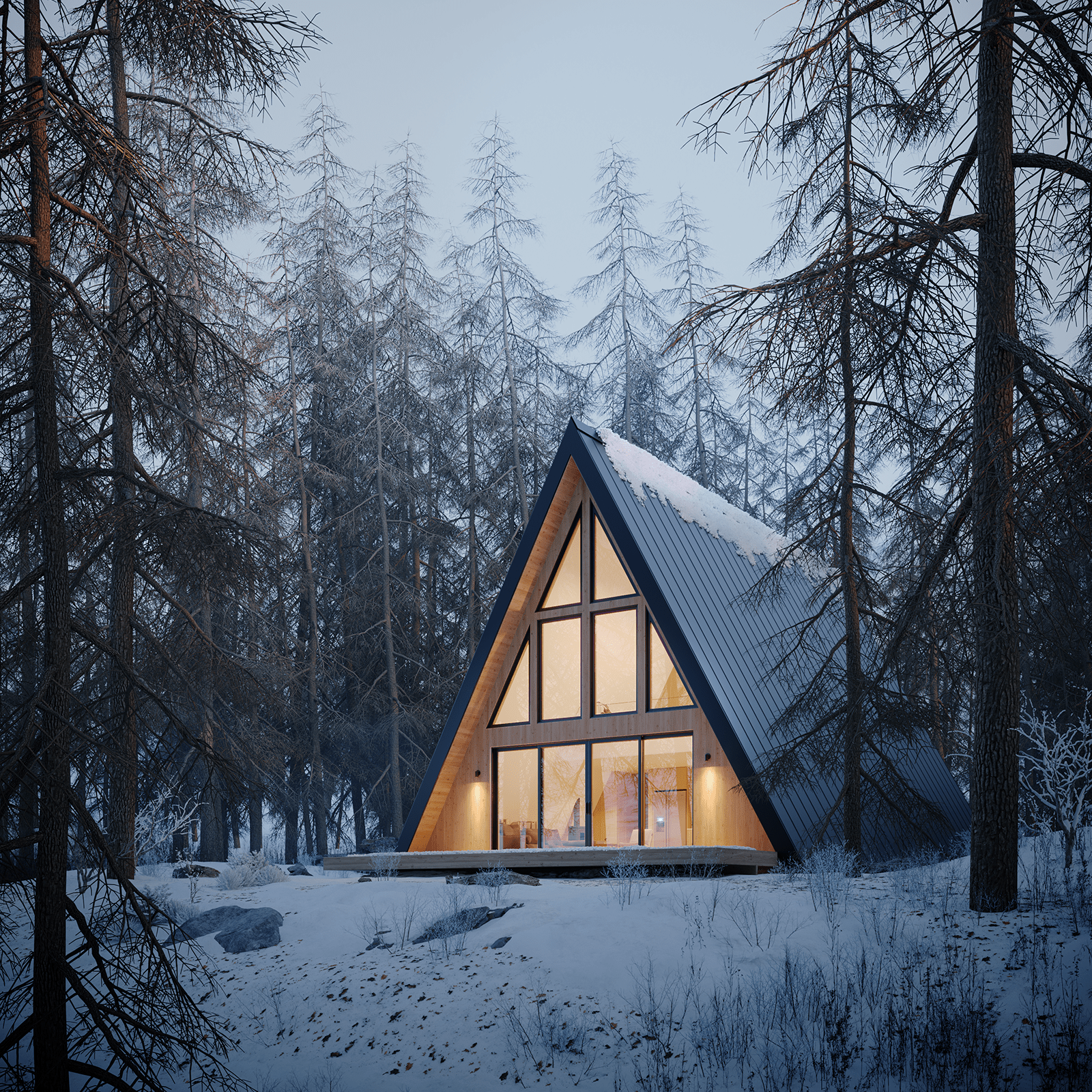 A - Frame House Plus - Den