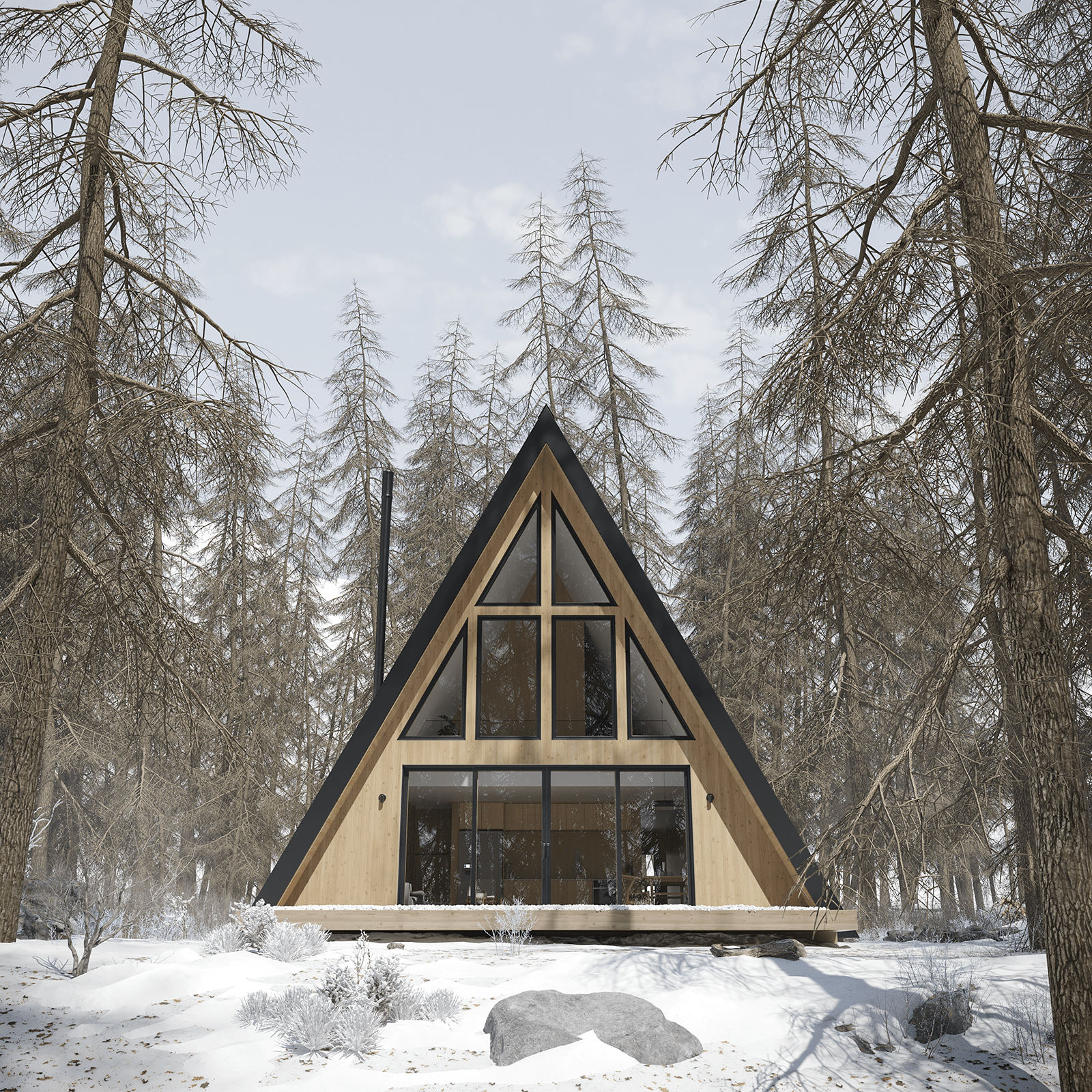 A - Frame House Plus - Den